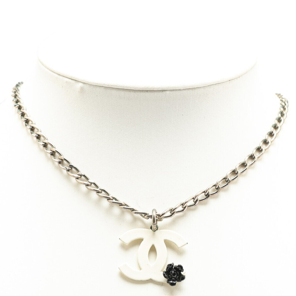CHANEL White Logo Necklace - Picture 5 of 5